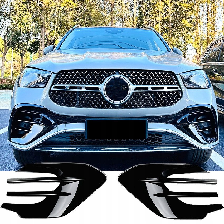 ASWMB219 Kratki Dokładki Zderzaka przód Listwy Spoilery Mercedes C167 V167 GLE AMG