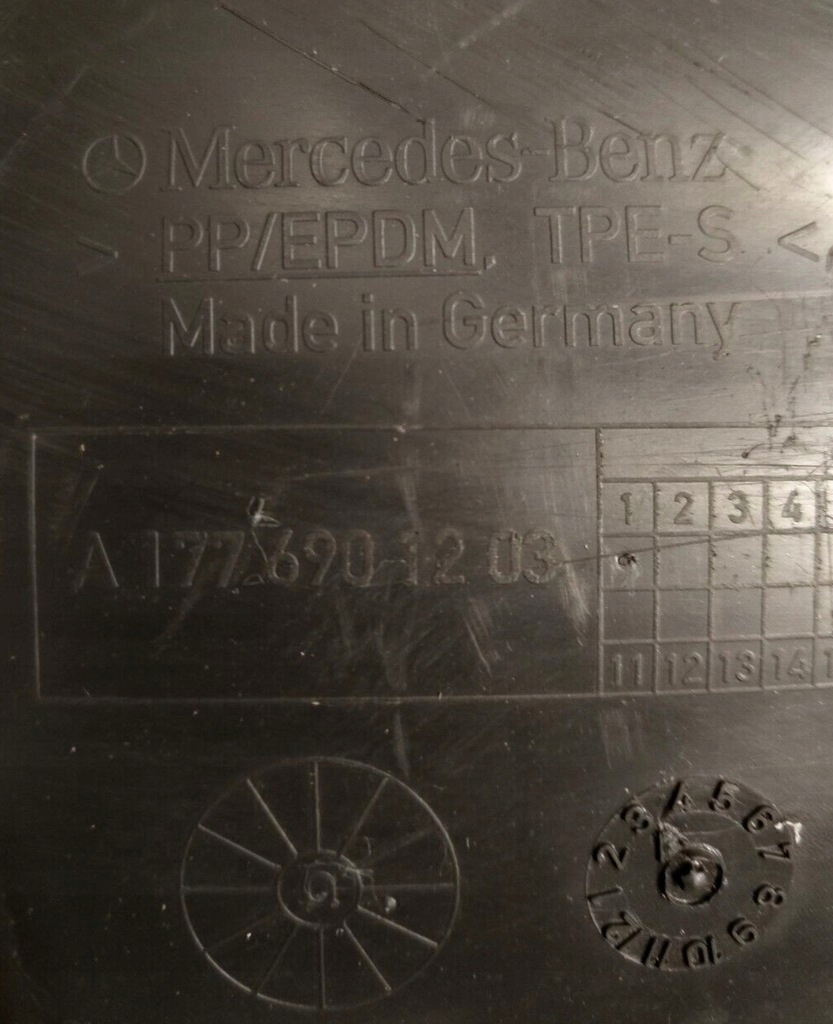 A1776900204 Mercedes A W177 B W247 Nadkole przód prawe oryginalne Część przednia - obrazek 5