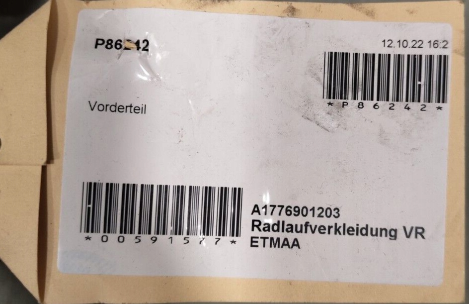 A1776900204 Mercedes A W177 B W247 Nadkole przód prawe oryginalne Część przednia - obrazek 6