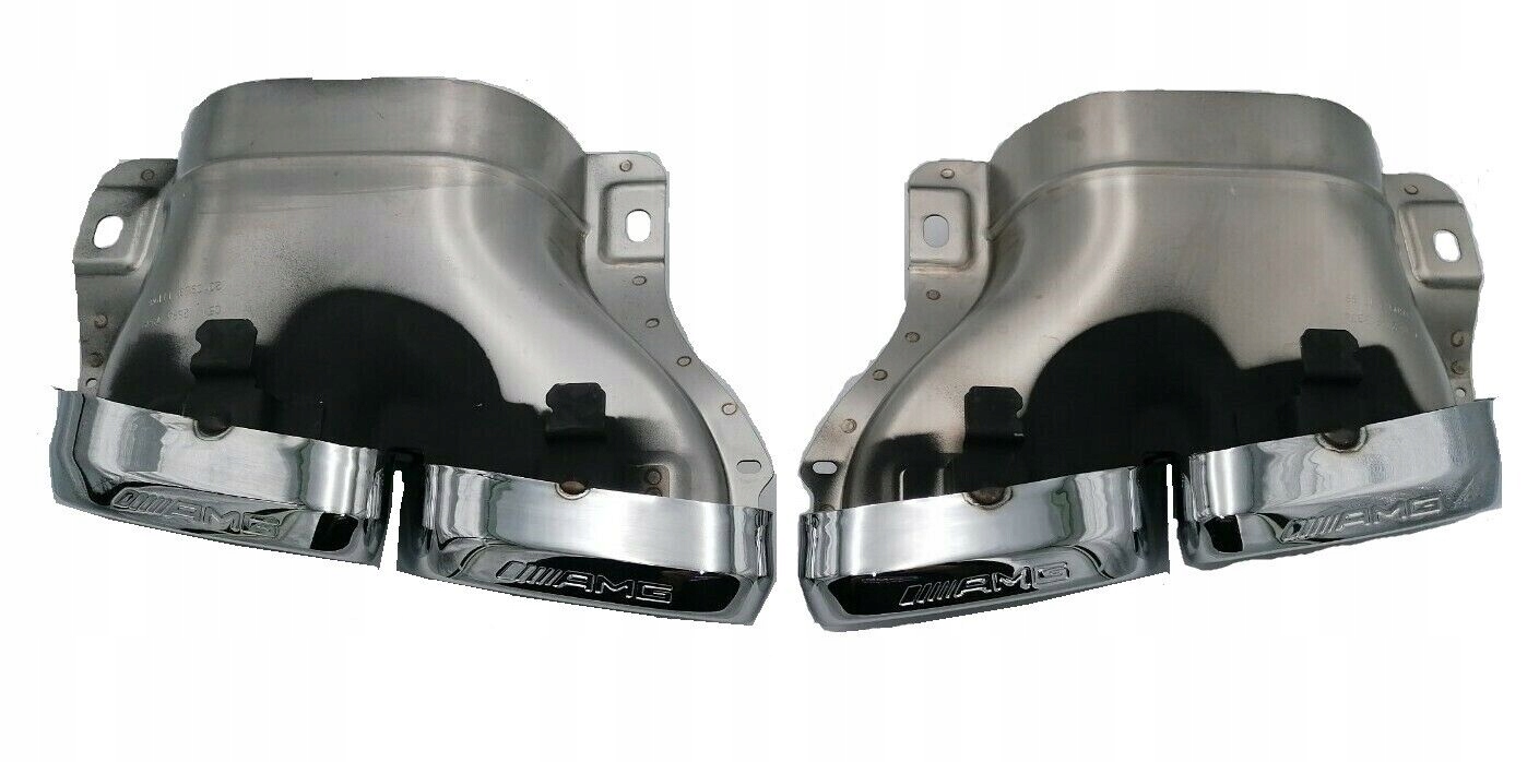 A0004902800+A0004902900 Końcówki Tłumika Mercedes C W205 C205 C63 AMG W206 GLC W253 C253 X253 oryg. - obrazek 3