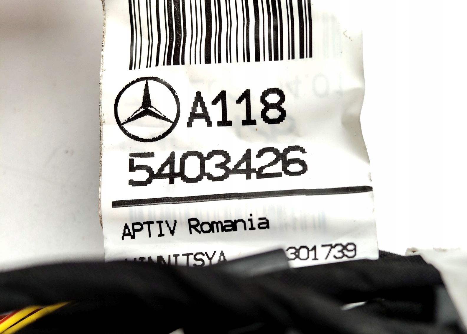 A1185403426 wiązka Kabel Czujników parkowania PDC przód Mercedes CLA W118 C118 X118 - obrazek 4