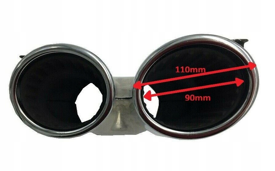 A0004901300+A0004901400 Końcówki Tłumika Mercedes A A45 S AMG W177 GT53 W290 C290 GLE 53 CLA GLA 45 - obrazek 10