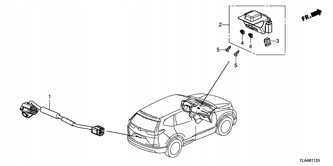 2252.54814963 kamera cofania Honda CR-V 2016-2022 nowa 39530-TLA-A01 39530TLAA01 - obrazek 5