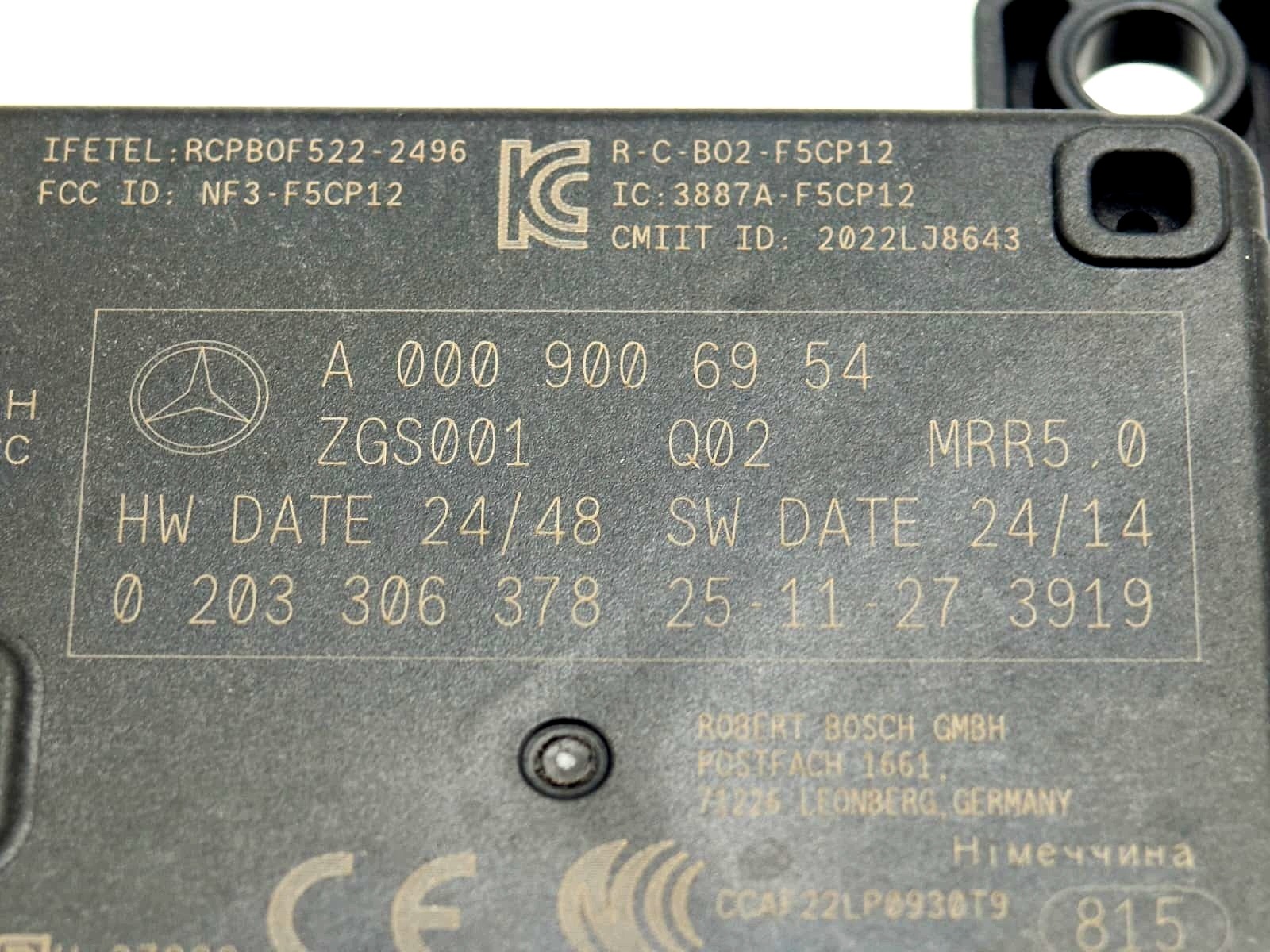 Radar czujnik Mercedes A0009006954 A0009056424 A0009055319 A0009056121 oryg - obrazek 4