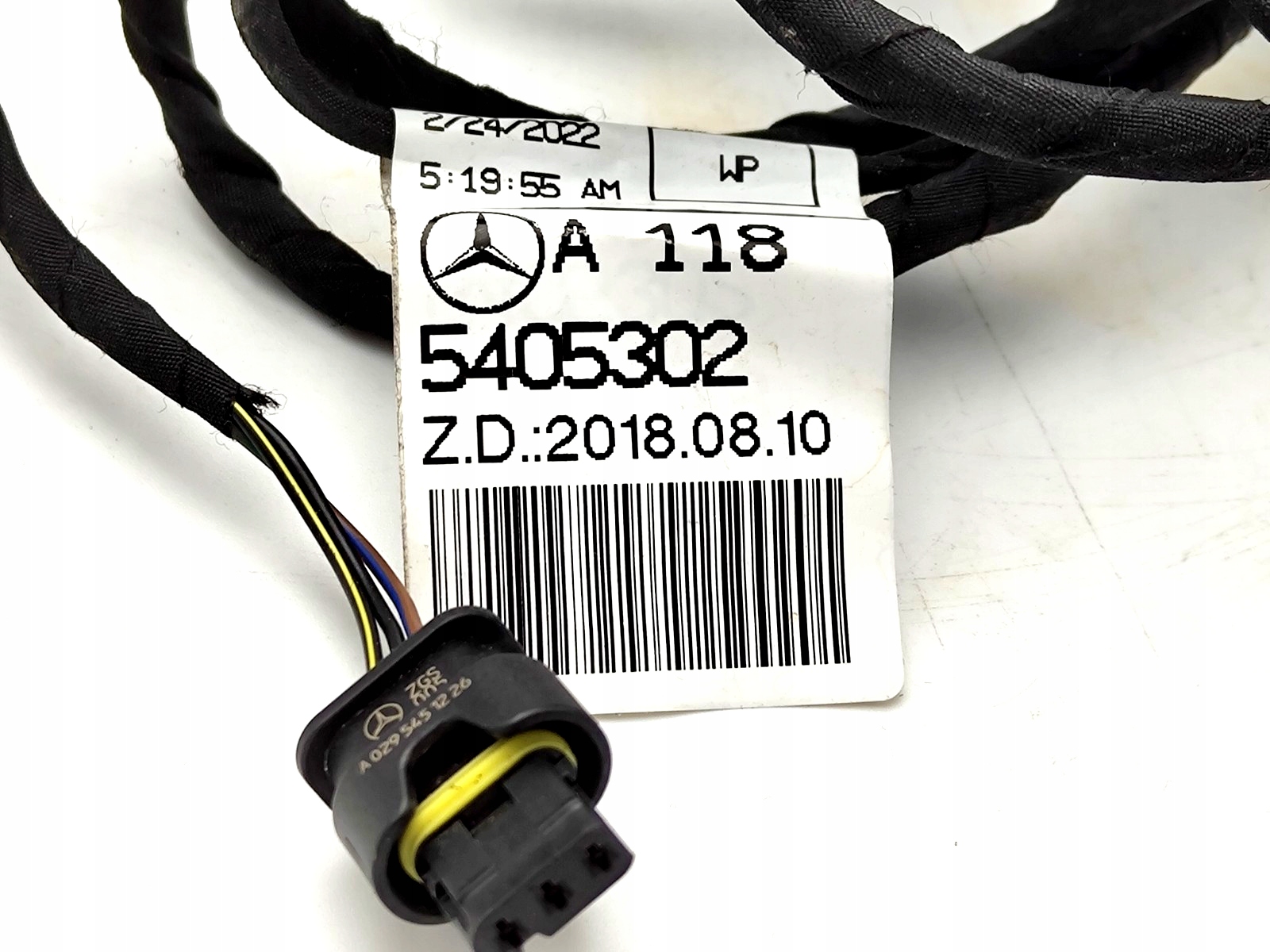 A.1185405302 WIĄZKA INSTALACJA KABEL PARKOWANIA PDC MERCEDES CLA C118 X118 W118 TYŁ