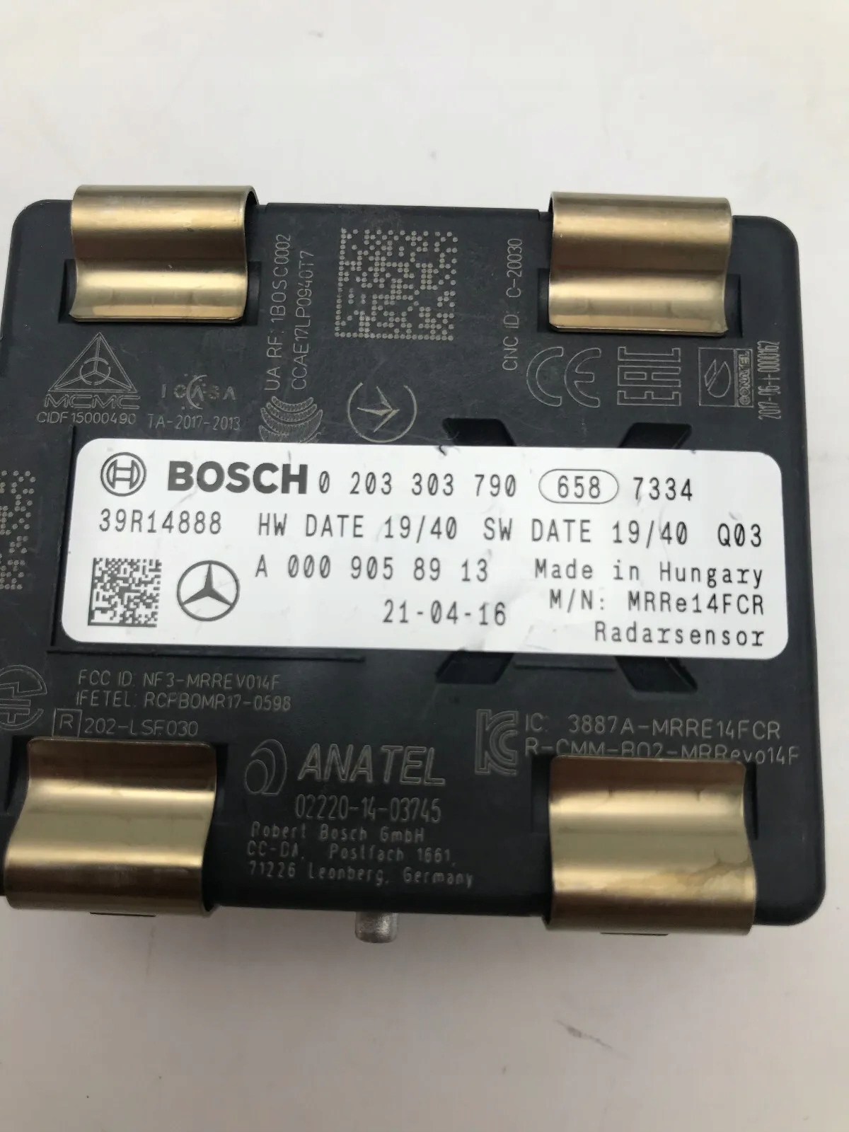 A.0009058913 RADAR ASYSTENT MODUŁ MERCEDES CLA C118 W118 GLE W167 B-KLASA W247 EQC EQB