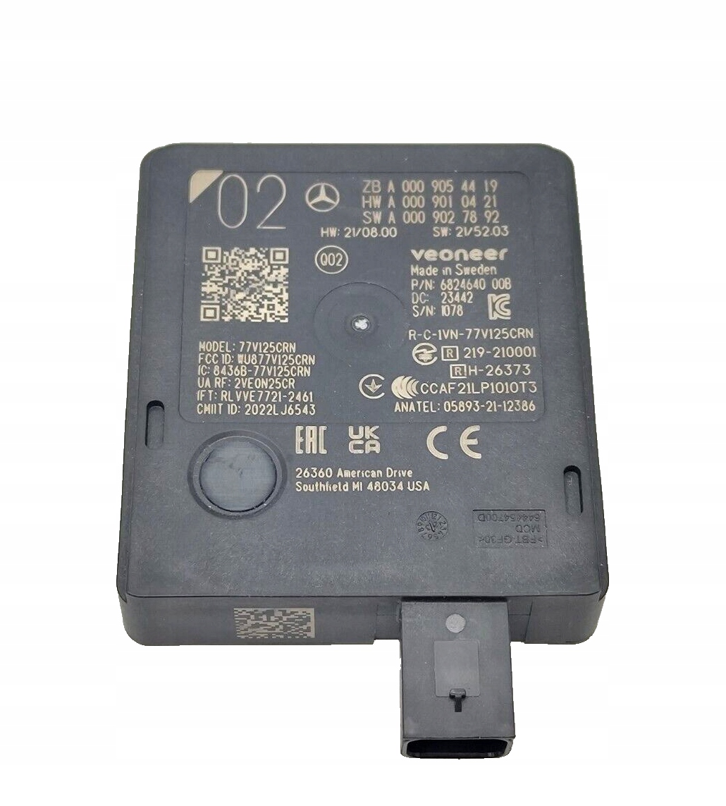 A.0009054419 RADAR SENSOR MERCEDES GLC X254 W254 C254 EQE X294 V295 AMG GT C192 COUPE