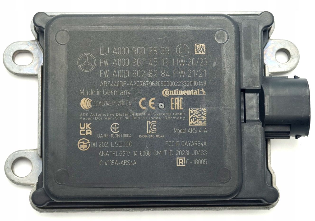 A0009002839 RADAR SENSOR DISTRONIC MERCEDES S-KLASA W222 W217 C217 A217 E W213 NOWY